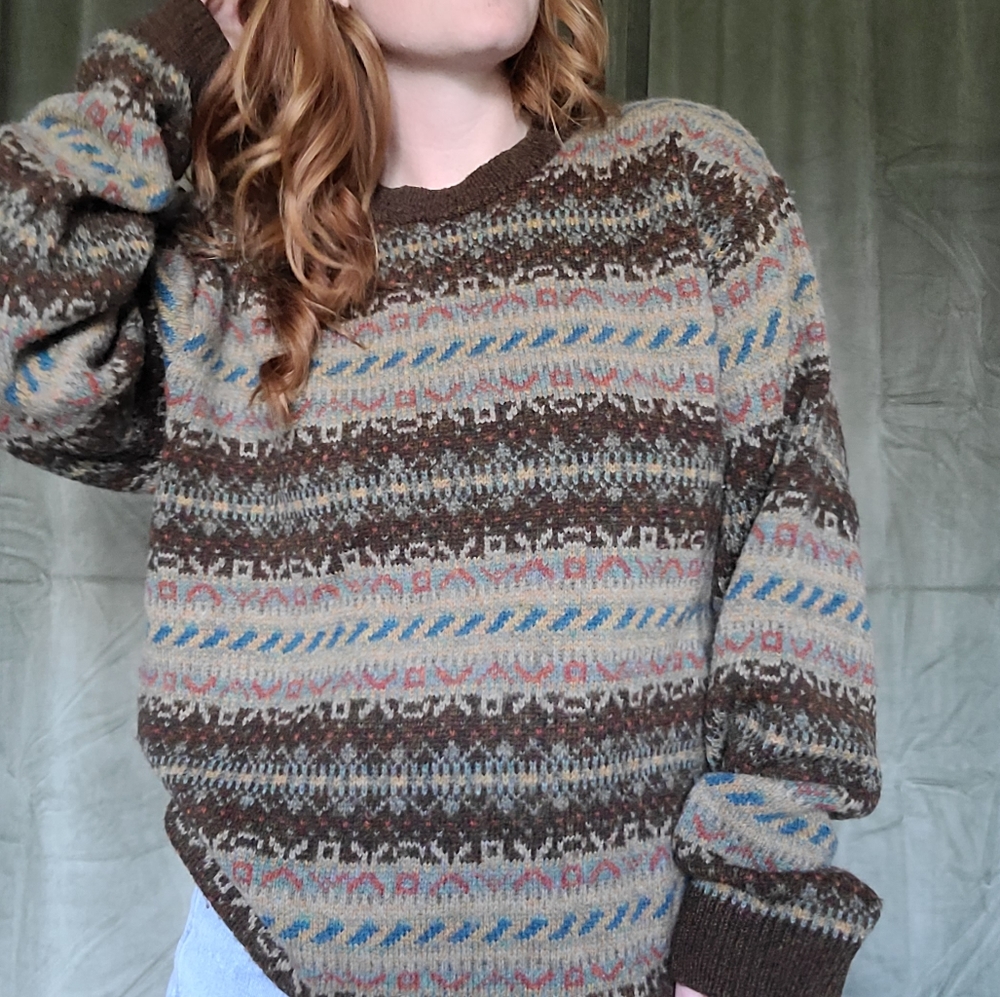 Vintage Knit Wool Sweater - Picture 5 of 11